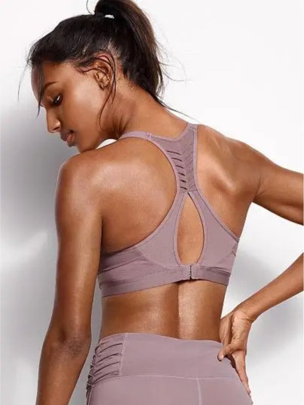 Victoria's Secret Mauve Padded Wireless High Support Sports Bra
